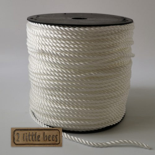 Twisted rope. White