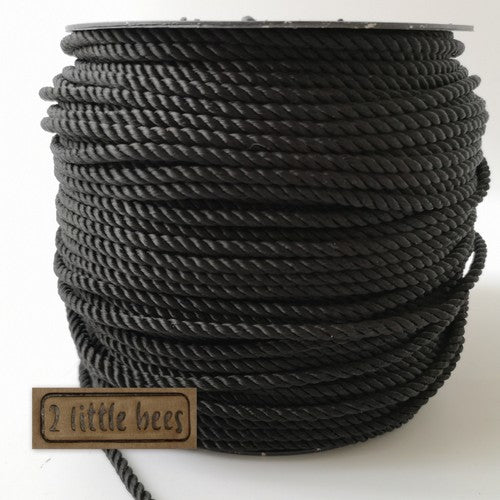 Twisted cord. Black