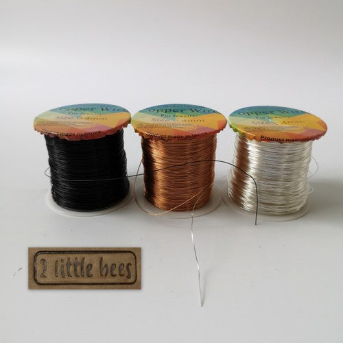 Copper Plated Fadeless Wire 0.4mm - 2 little bees