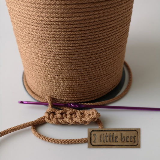 3mm Cream Strong Rope - 2 little bees