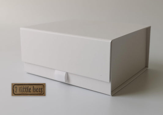 White magnetic gift box. Medium size. Wedding Bridesmaid