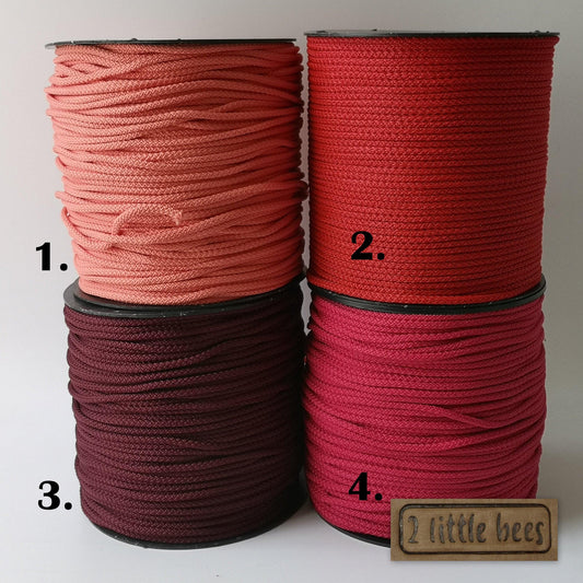 5mm Red Strong Rope. Virve nerimui
